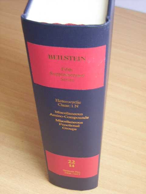  - Beilstein Handbook of Organic Chemistry. Fifth Supplementary Series Covering the Literature from 1960 through 1979. Volume 22. Part 14. System No. 3436 - 3457. Heterocyclic Class: 1 N