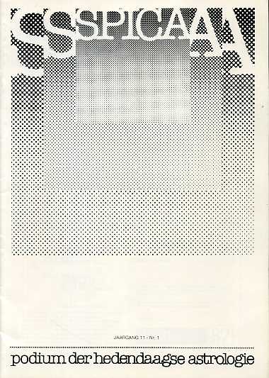  - Spica, podium der hedendaagse astrologie. Jaargang 11, nr. 1.  April 87