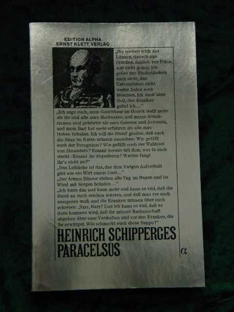 SCHIPPERGES, HEINRICH - Paracelsus: der Mensch im Licht der Natur