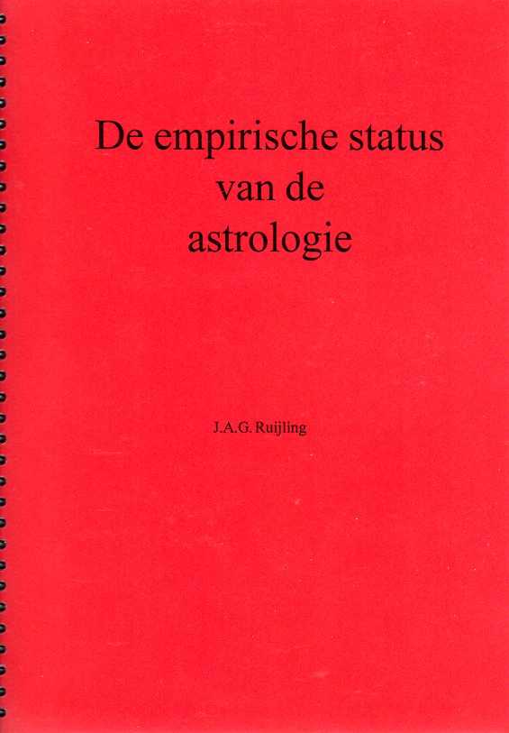 RUIJLING, J.A.G. - De empirische status van de astrologie