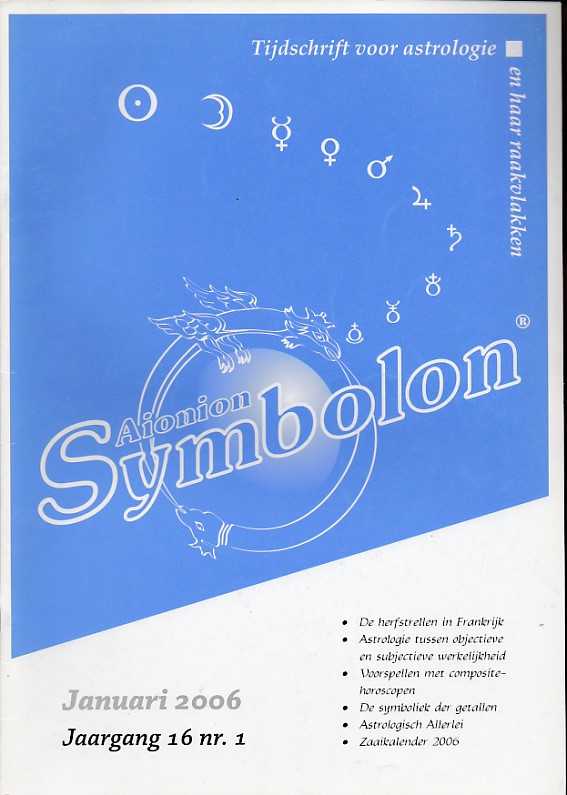  - Symbolon, tijdschrift voor astrologie en haar raakvlakken. Jaargang 16, 2006