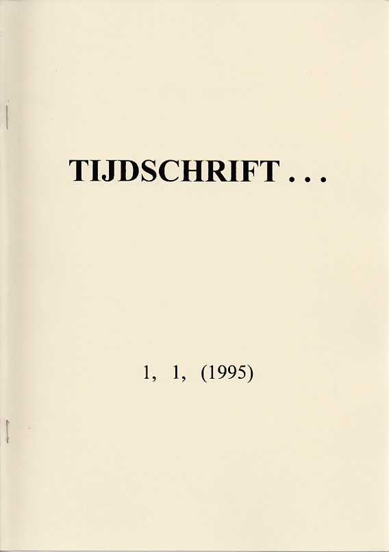 RUIJLING, J.A.G. [RED.] - Tijdschrift inzake onderzoek van de astrologie Jaargang 1(1995)nrs. 1 en 2