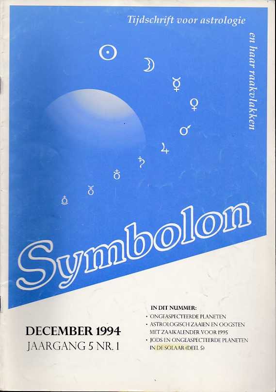  - Symbolon, tijdschrift voor astrologie en haar raakvlakken. Jaargang  5