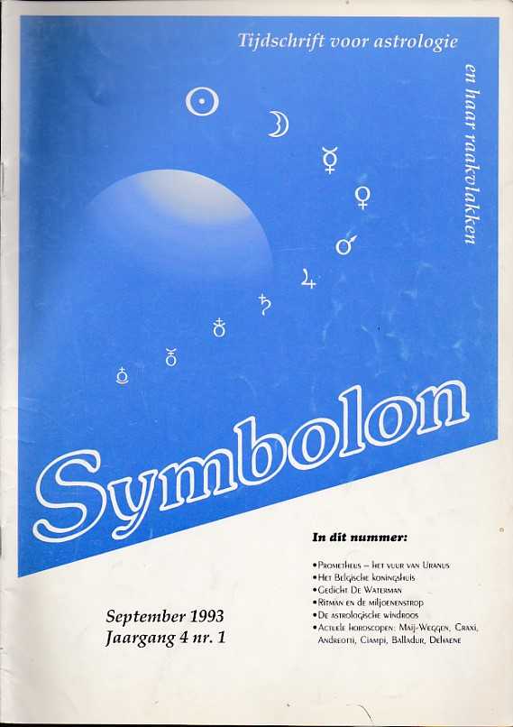  - Symbolon, tijdschrift voor astrologie en haar raakvlakken. Jaargang  4