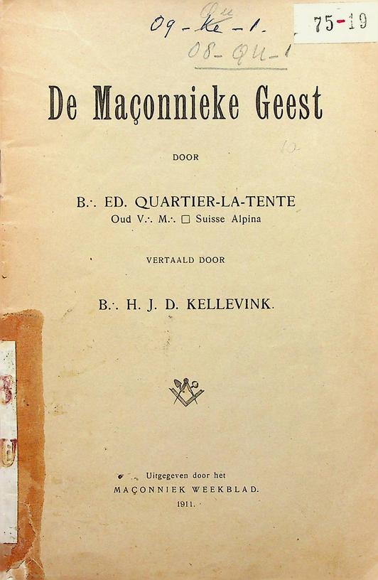 QUARTIER-LA-TRENTE, ED. - De Maonnieke Geest
