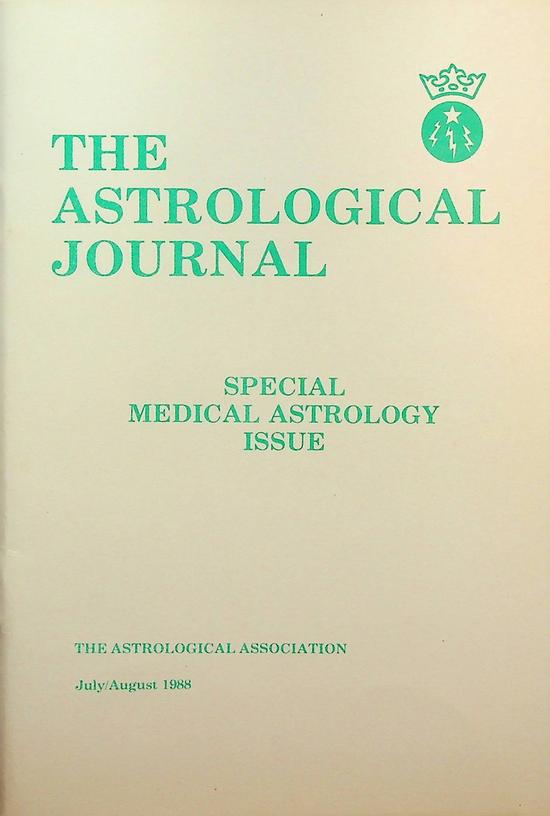  - The Astrological Journal vol. 30(1988)4. Special Medical Astrology Issue