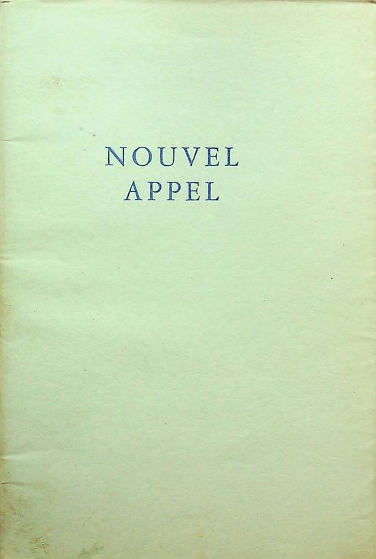 RIJCKENBORGH, JAN VAN - Nouvel appel