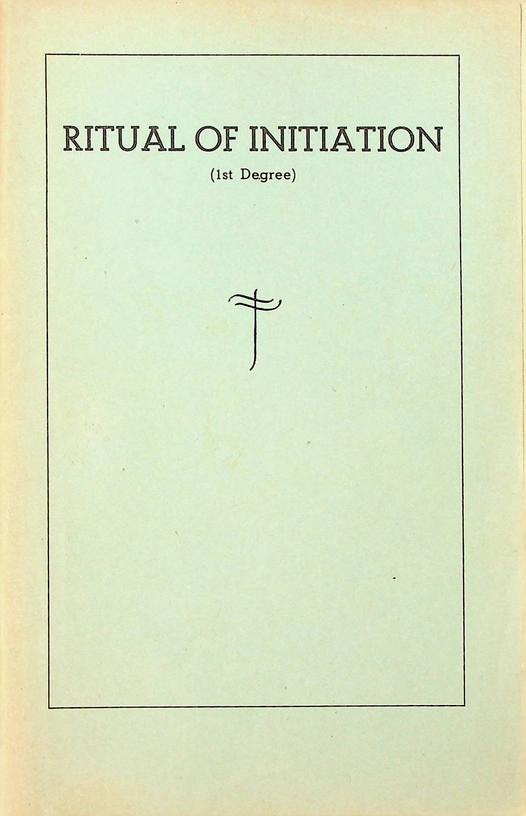 JENKINS, J. SEFTON [TRANSL.] - Ritual of Initiation (1st Degree) of the Order of Freemasons under the Grand East of the Netherlands, translated by Bro. J. Sefton Jnkins, printed and issued by authority of the Supreme Government of the above Order of Freemasons