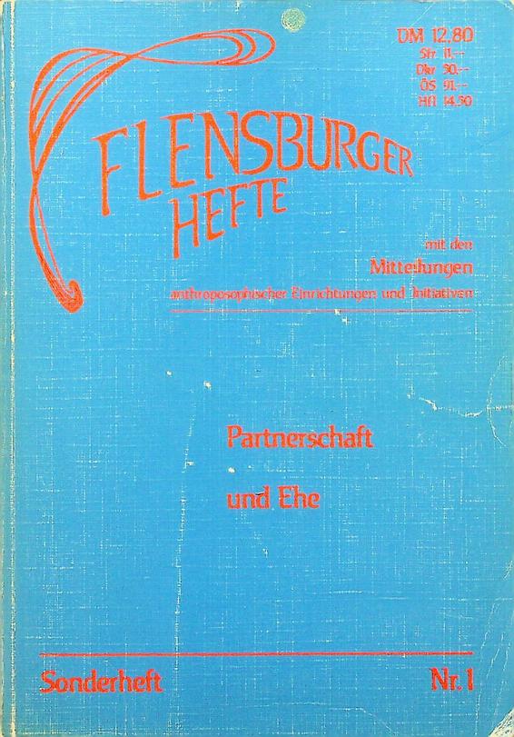  - Flensburger Hefte, Sonderheft 1: Partnerschaft und Ehe